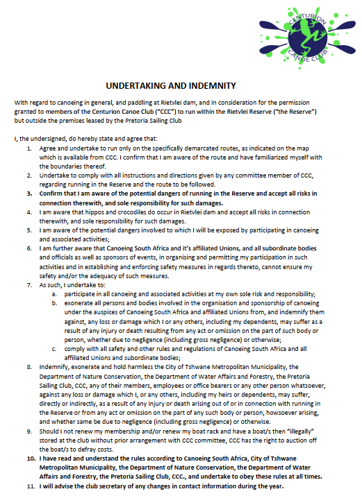 CCC Indemnity